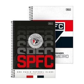 Caderno Espiral Tilibra Universitário São Paulo - Capa Dura 16 Matérias 256 Folhas - Embalagem com 2 Unidades (SORTIDO) em Oferta na Shopee