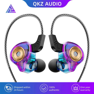 Fone De Ouvido Qkz Ak6 Ultra Gamer Músico Com Mic E Case TECNO SHOP BR