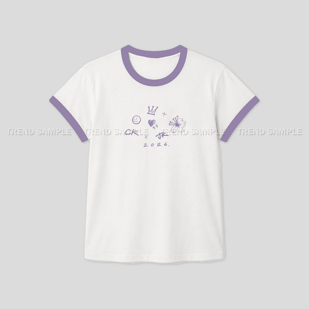 2026 BANGTAN JUNGKOOK JK Mesma Camiseta De Algodão Com Piecing