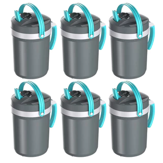 Kit 6 Jarra Térmica Fliptop Cor Cinza Plus 2,5L Para Suco Chá Tereré Bebida Gelada Termolar em Oferta na Shopee