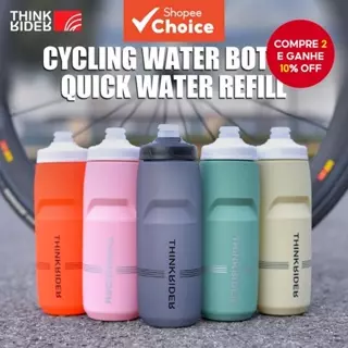 ThinkRider Bicicleta Gelada Garrafa Esportiva 610/710ml Acampamento Caminhada Plástico em Oferta na Shopee