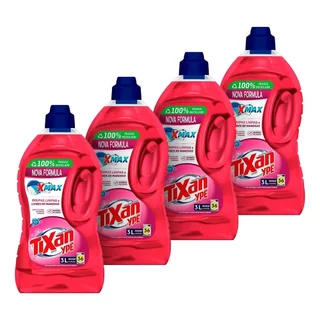 Sabão Liquido Tixan Ype Maciez Frasco 3L - Embalagem com 4 Unidades em Oferta na Shopee