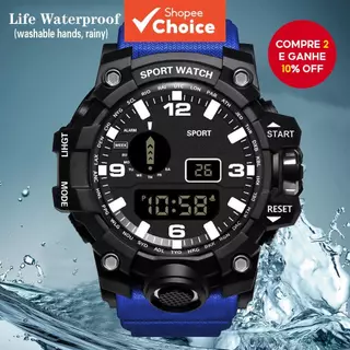 Relógio Unissex Para Esportes Ao Ar Livre , Cronógrafo Digital Multifuncional Corrida E Uso Casual em Oferta na Shopee
