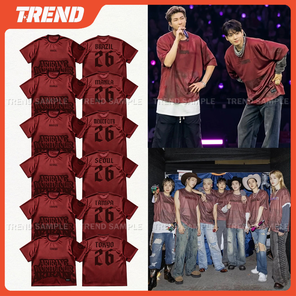 BTS ARIRANG 高陽 ユニフォームジャージ JIN (M) 2026 BANGTAN ARIRANG WORLD TOUR Merch Jersey Personalizado Vintage