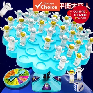 Equilíbrio astronauta jogo de mesa empilhamento música astronauta equilíbrio árvore educacional interação pai-filho cria em Oferta na Shopee