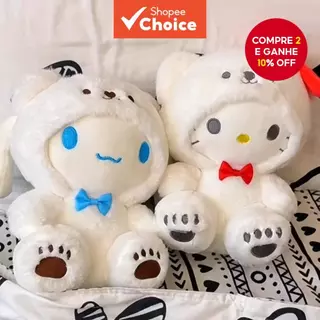 Boneca Dos Desenhos Animados Cross-dressing Urso Branco Série Brinquedo De Pelúcia Bonecas Enviar Namorada Crianças