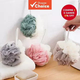 Esponja Esfoliante Corporal De Dois Tons-Acessório De Banho De Cores Sortidas Para Pele em Oferta na Shopee