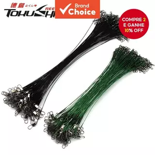 20 Peças Cabeça De Pesca Líderes De Linha De Aço Inoxidável Com Fivela Giratória Para Equipamento De Isca Ou Ganchos em Oferta na Shopee