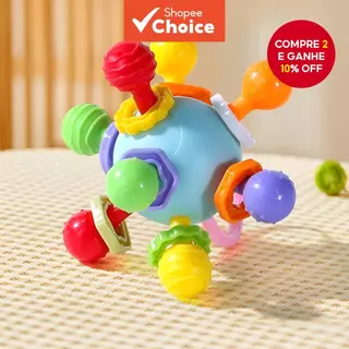 Mordedor Seguro para Bebê em Silicone – 1 Peça, Cor Aleatória em Oferta na Shopee