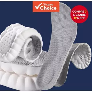 Palmilhas Ortopédicas De Látex Com Suporte De Arco , Almofadas Respiráveis Antiodor Para Conforto O Dia Todo em Oferta na Shopee