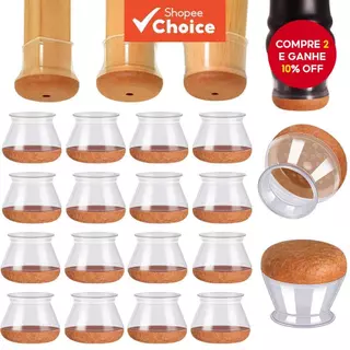 Protetores Transparentes Para Pernas De Cadeira , De 16 Pacotes Pisos De Madeira , Tampas De Silicone De Feltro , Fortal em Oferta na Shopee