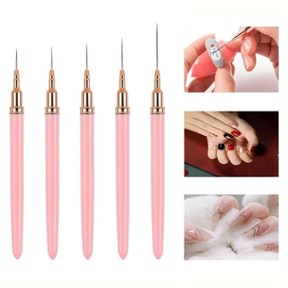 Kit 5 Pincéis 7/9/11/15/25mm De Arte De Unhas UV Para Pintura Em Gel Pincel Manicure em Oferta na Shopee