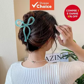 Grande Grampo De Cabelo Acrílico Com Pedras – Acessórios Elegantes Para Mulheres Grampos em Oferta na Shopee