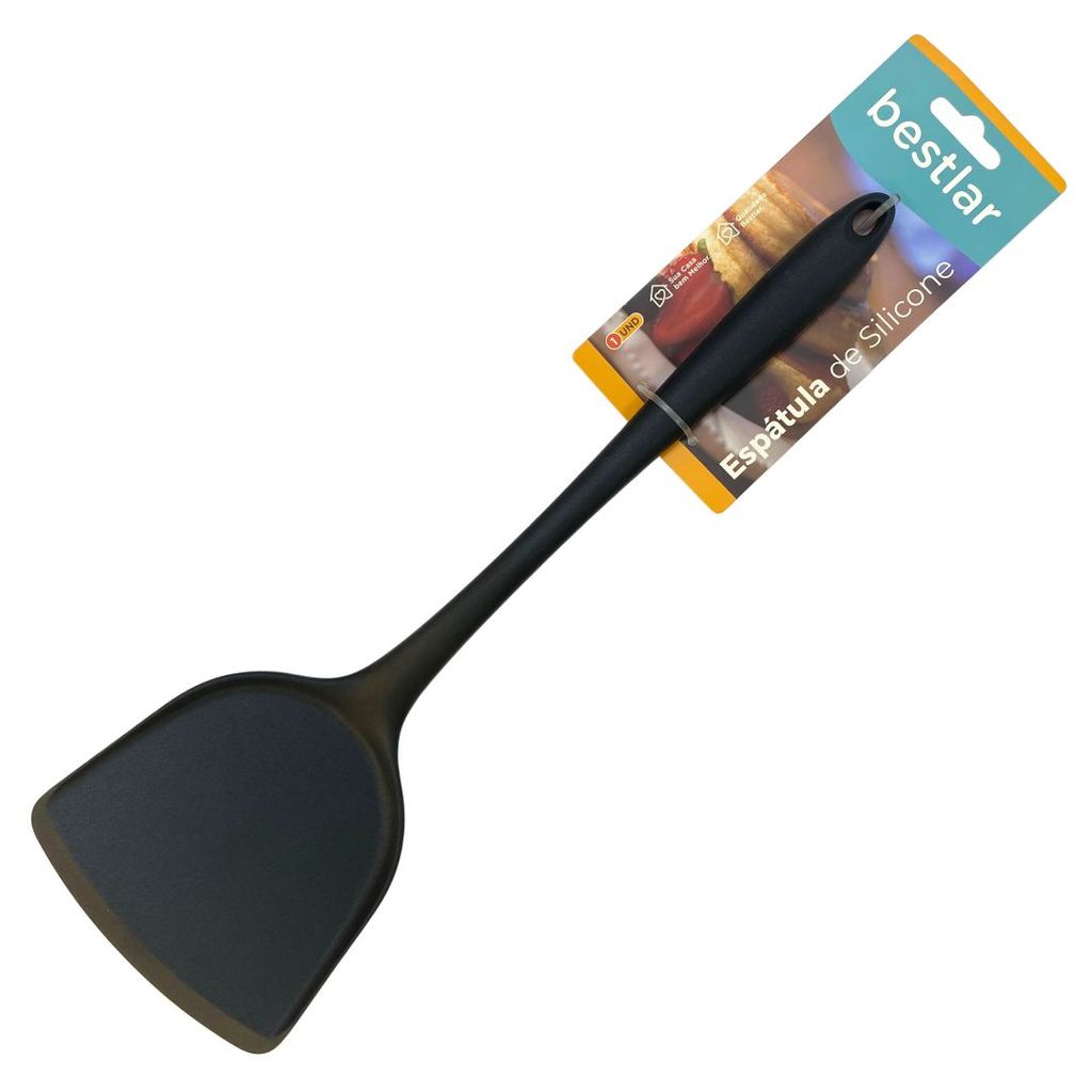 Espátula de Silicone Preto - Bestlar