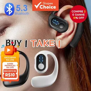 Compre 1 E Ganhe 1 Fone De Ouvido Sem Fio Bluetooth Único À Prova D'água Fones Bateria Longa Escritório Negócios Com Mic Compre 1 E Ganhe 1 Fone De Ouvido Sem Fio Bluetooth Único À Prova D'água Fones Bateria Longa Escritório Negócios Com Mic