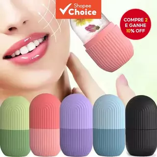 Rolo Facial de Gelo de Silicone Único - Massageador de Pele, Perfeito para Cuidados com Olhos e Pescoço em Oferta na Shopee