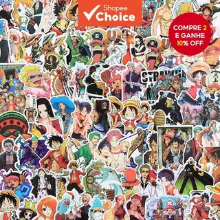 Adesivos Fofos120 Peças Adesivo Escolar Personalizado À Prova D'água ONE PIECE Luffy De Conta Manual em Oferta na Shopee