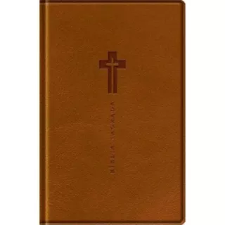 Bíblia Sagrada | NVI | Letra Grande | Capa Luxo Marrom em Oferta na Shopee