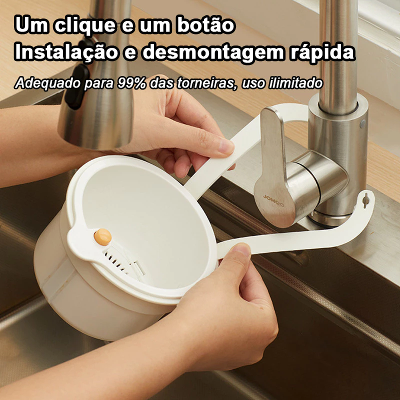 Filtro de Resíduos Cozinha Cesta Dreno Pia Pendurada Removível Push Tipo Fácil Limpeza Multifuncional