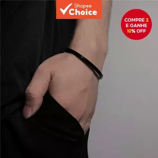 Pulseira Elegante E Minimalista De Aço Inoxidável Para Casal , Resistente Ao Desbotamento Em Ouro Prata , Preta em Oferta na Shopee