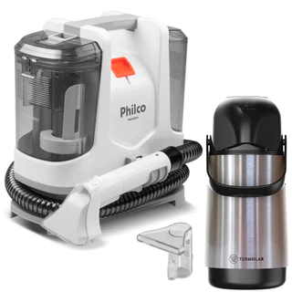 Extratora Limpadora de Sujeiras Estofados Philco 1600W Garrafa de Café 500Ml Inox Termolar em Oferta na Shopee