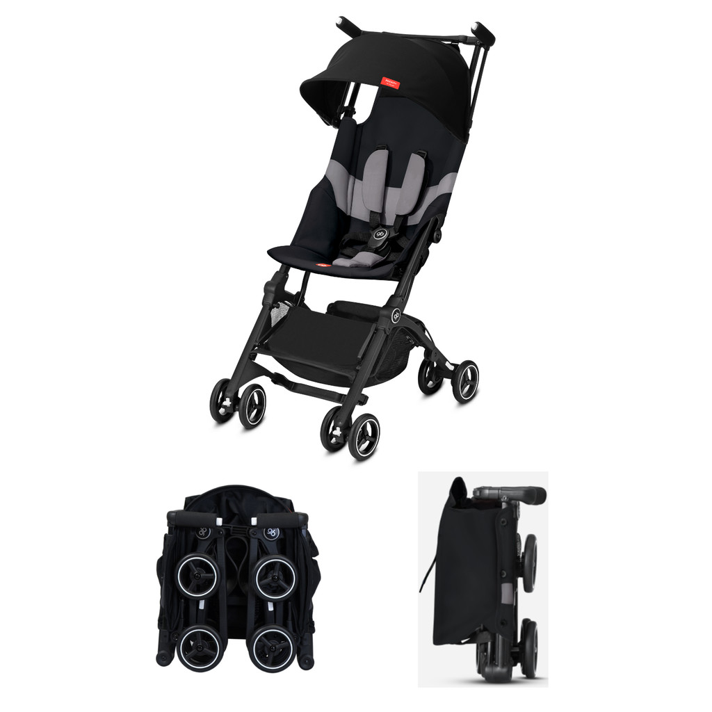 gb POCKIT+ ALL-TERRAIN ブラック Carrinho de Bebê Premium GB Pockit+ All Terrain Compacto e Leve