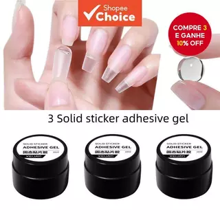 3 Pçs Sólido Prego Remendo Gel Adesivo Resina Bond Cola Uv Modelagem Vara Dicas Manicure De Longa Duração Claro Arte Do em Oferta na Shopee