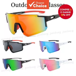 Novo Ciclismo Ao Ar Livre Esportes Óculos De Sol Masculino E Feminino À Prova De Poeira Bicicleta Uv em Oferta na Shopee