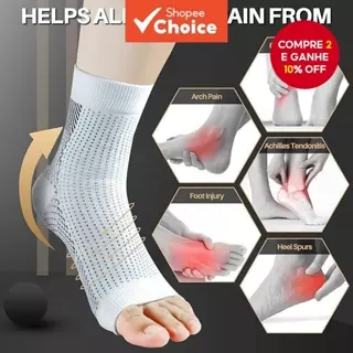 1 Par De Meias De Neuropatia Para Mulheres/Homens Tornozelo/Tendonite Compressão Alívio Da Dor/Fascite Plantar Manga Inc em Oferta na Shopee