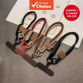 Estilo Britânico Colorido Tecido Celular Alça De Renda Cordão De Telefone Com Corrente Caso Corda De Pulso Boneca Saco P em Oferta na Shopee