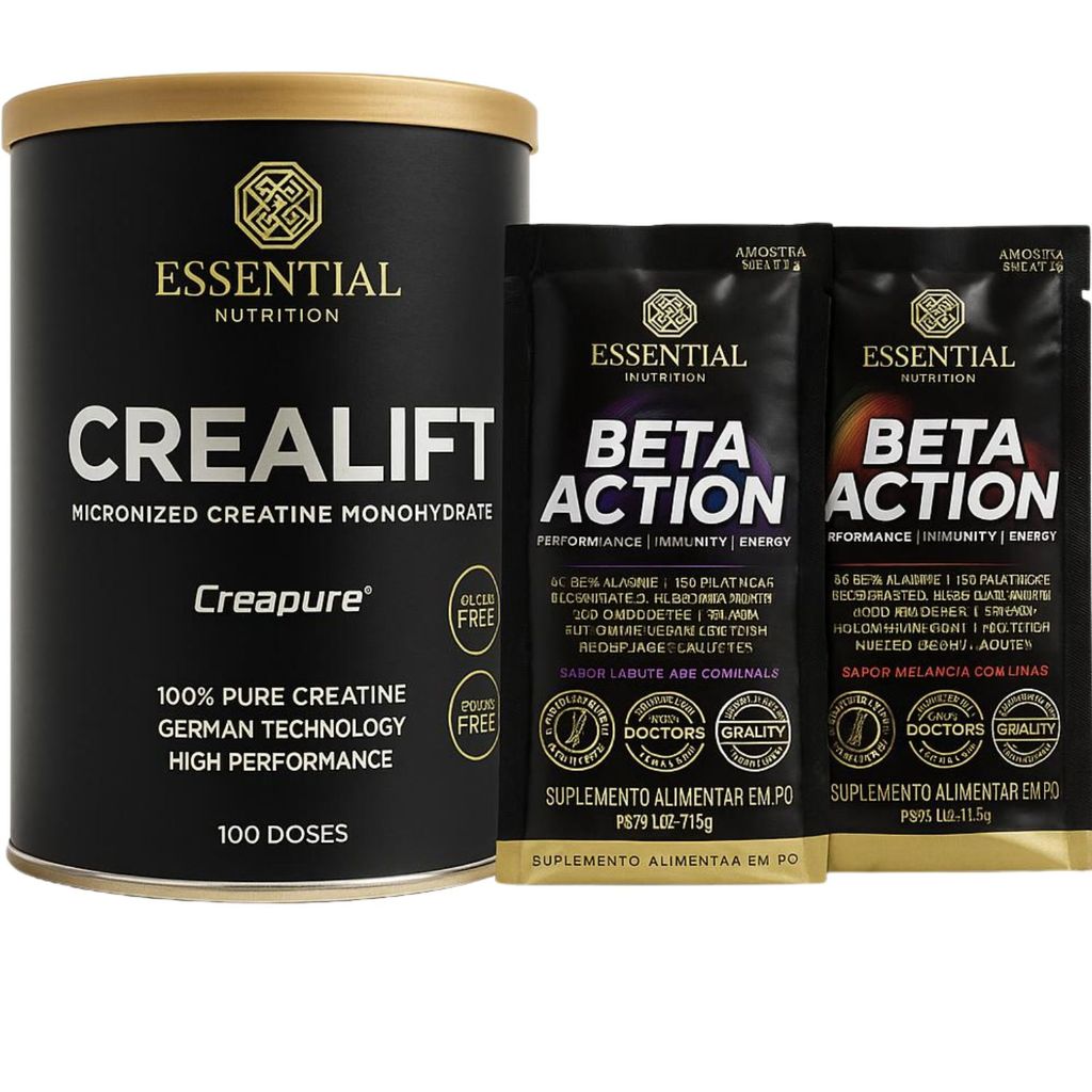 Creatina Essential Nutrition Suplemento em Pó Crealift 300g | Shopee Brasil