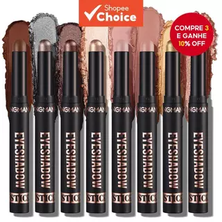 LANGMANNI 1Pc Sombra À Prova D'água De Longa Duração Com Alto Brilho Pigmentado E Lápis De Marrom Fosco Neutro em Oferta na Shopee