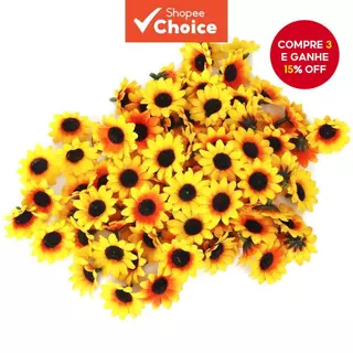 Cabeças De Girassol De Plástico Artificial Realistas 100 Peças-Adereços De Decoração De Festa Em Casa , Plantas em Oferta na Shopee