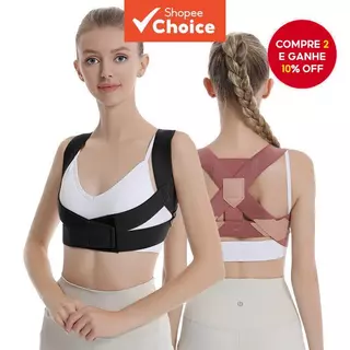 Corretor De Postura Unissex Ajustável Para Costas, Cinta De Suporte Para A Coluna Vertebral em Oferta na Shopee