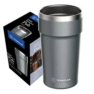Copo Térmico Pub 500ml Chumbo Para Bebidas Geladas Cerveja, Refrigerantes e Sucos Termolar em Oferta na Shopee