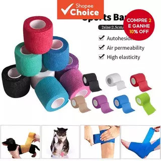 Fita Esportiva Protetora Envoltório Atlético Bandagem De Dedo Muscular Autoadesiva Para Basquete Fitness em Oferta na Shopee