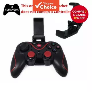 T3 X3 Joystick Sem Fio Gamepad Titular Clipe De Controlador De Jogos Para PS3/PC Android Smartphone Suporte em Oferta na Shopee