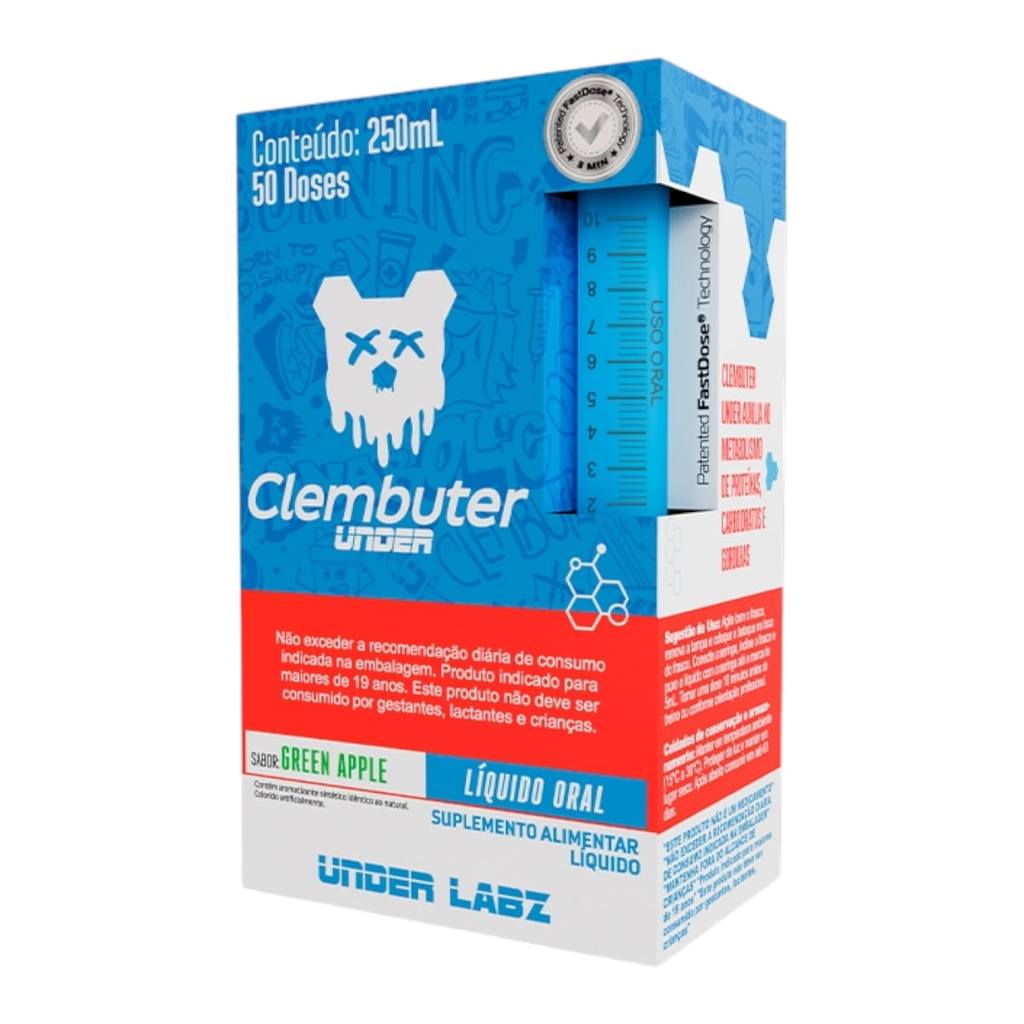 CLEMBUTERUNDER FASTDOSE 250ML - GREEN APPLE UNDER LABZ | Shopee Brasil