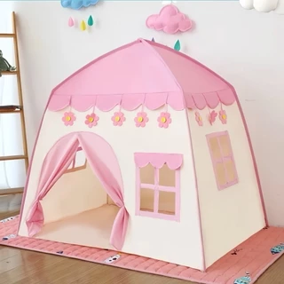 Tenda Cabana Infantil Grande Castelo Princesa Toca Brinquedo Dobrável em Oferta na Shopee