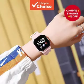Relógio Eletrônico Elegante À Prova D'água Para Mulheres-Design De Moda Simples Estudantes em Oferta na Shopee
