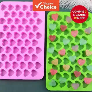 Molde de Chocolate de Silicone Pequeno Coração de Amor Antiaderente para Bolo e Doce em Oferta na Shopee