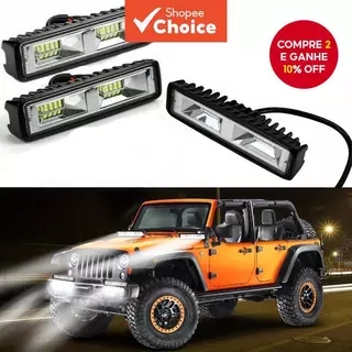 Refletor De Luz De Trabalho LED Para Carro , Faróis Super Brilhantes De 12V Automóveis , Motocicletas , Caminhões , Barc em Oferta na Shopee
