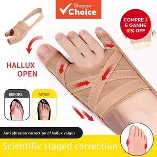 1 Par de Corretor de Joanete Manga Confortável Respirável Alívio Alinhador de Dedo em Valgo em Oferta na Shopee
