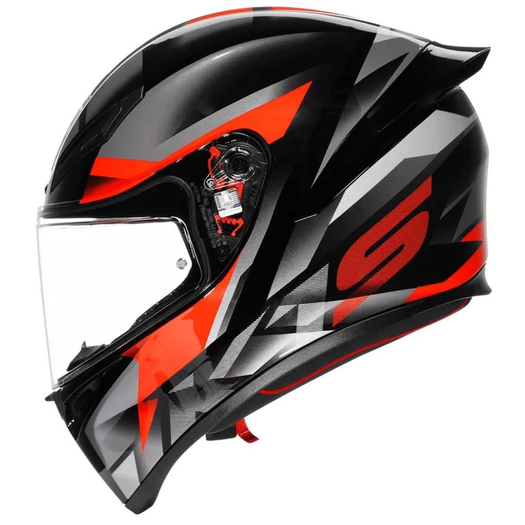 Capacete AGV K1S Fastlap Vermelho Esportivo Moto Masculino