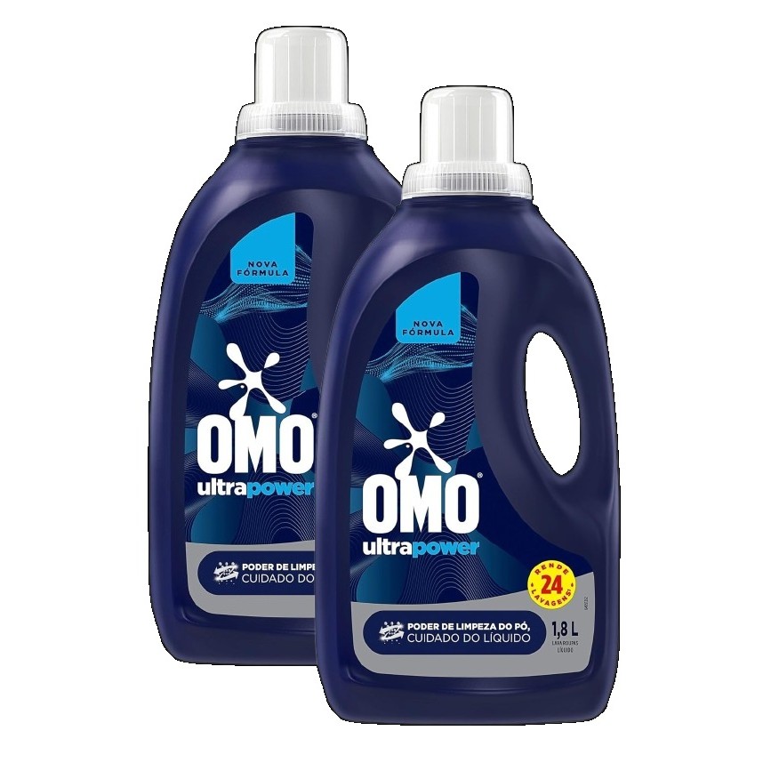 kit 2 Omo Sabão Líquido Ultra Power 1,8 L | Shopee Brasil