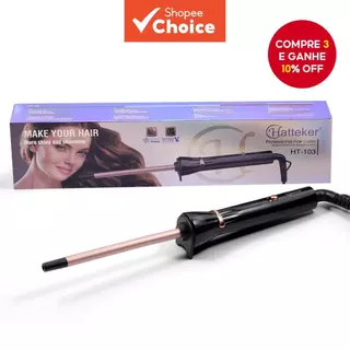 Ferramenta De Modelagem De Ferro De Ondulação Hatteker-Revestido De Cerâmica , Sem Danos Ao Cabelo , Aquecimento Rápido em Oferta na Shopee