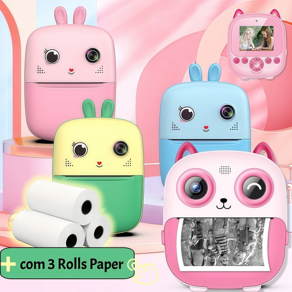 Mini Câmera Digital Infantil Recarregável – Fotos, Vídeos, Jogos e ...