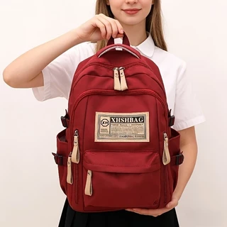 Mochila Impermeável Escolar Para Notebook Masculina e Feminina De Grande Capacidade Estilo Coreano