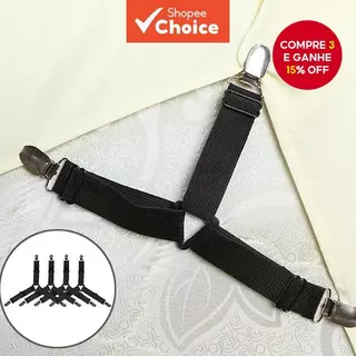 4Pcs/lot Fixadores de Lençóis Ajustáveis para Capa de Colchão e Organizador Doméstico em Oferta na Shopee