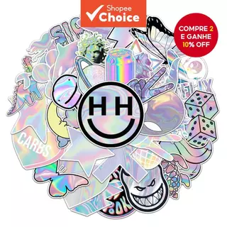 Engraçado Laser DIY 50 Peças Criativo Casa Decalque Adesivos Kawaii Desenhos Animados À Prova Dwaterproof Água em Oferta na Shopee